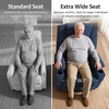 image:imageMCombo Power Lift Recliner Chair for Elderly Lift Chair with Heat and Massage FSC Certified USBampType C Ports Cup Holders Fabric 7040 MediumBrownAdmiral