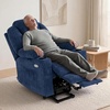 image:imageMCombo Power Lift Recliner Chair for Elderly Lift Chair with Heat and Massage FSC Certified USBampType C Ports Cup Holders Fabric 7040 MediumBrownAdmiral