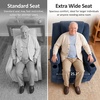 image:imageMCombo Power Lift Recliner Chair for Elderly Lift Chair with Heat and Massage FSC Certified USBampType C Ports Cup Holders Fabric 7040 MediumBrownAdmiral