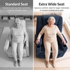 image:imageMCombo Power Lift Recliner Chair for Elderly Lift Chair with Heat and Massage FSC Certified USBampType C Ports Cup Holders Fabric 7040 MediumBrownAdmiral