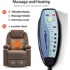 image:imageMCombo Power Lift Recliner Chair for Elderly Lift Chair with Heat and Massage FSC Certified USBampType C Ports Cup Holders Fabric 7040 MediumBrownCoffee