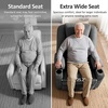 image:imageMCombo Power Lift Recliner Chair for Elderly Lift Chair with Heat and Massage FSC Certified USBampType C Ports Cup Holders Fabric 7040 MediumBrownGrey