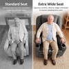 image:imageMCombo Power Lift Recliner Chair for Elderly Lift Chair with Heat and Massage FSC Certified USBampType C Ports Cup Holders Fabric 7040 MediumBrownGrey