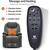 image:imageMCombo Power Lift Recliner Chair for Elderly Lift Chair with Heat and Massage FSC Certified USBampType C Ports Cup Holders Fabric 7040 MediumBrownGrey
