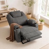image:imageMCombo Power Lift Recliner Chair for Elderly Lift Chair with Heat and Massage FSC Certified USBampType C Ports Cup Holders Fabric 7040 MediumBrownGrey