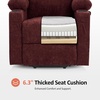image:imageMCombo Power Lift Recliner Chair for Elderly Lift Chair with Heat and Massage FSC Certified USBampType C Ports Cup Holders Fabric 7040 MediumBrownSangria