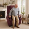 image:imageMCombo Power Lift Recliner Chair for Elderly Lift Chair with Heat and Massage FSC Certified USBampType C Ports Cup Holders Fabric 7040 MediumBrownSangria