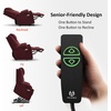 image:imageMCombo Power Lift Recliner Chair for Elderly Lift Chair with Heat and Massage FSC Certified USBampType C Ports Cup Holders Fabric 7040 MediumBrownSangria