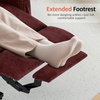 image:imageMCombo Power Lift Recliner Chair for Elderly Lift Chair with Heat and Massage FSC Certified USBampType C Ports Cup Holders Fabric 7040 MediumBrownSangria