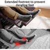 image:imageMCombo Power Lift Recliner Chair for Elderly for Mom Electric Lift Chair with Extended Footrest USB Ports Cup Holders Faux Leather 7287 Dark Grey MediumDark Brown