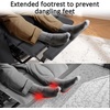 image:imageMCombo Power Lift Recliner Chair for Elderly for Mom Electric Lift Chair with Extended Footrest USB Ports Cup Holders Faux Leather 7287 Dark Grey MediumBlack