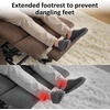 image:imageMCombo Power Lift Recliner Chair with Extended Footrest for Elderly People Fabric 7283 Dark Gray LargeBrown