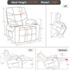 image:imageMCombo Power Lift Recliner Chair with Extended Footrest for Elderly People Fabric 7283 Dark Gray LargeBurgundy