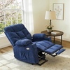 image:imageMCombo Power Lift Recliner Chair with Extended Footrest for Elderly People Fabric 7283 Dark Gray LargeNavy Blue