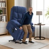 image:imageMCombo Power Lift Recliner Chair with Extended Footrest for Elderly People Fabric 7283 Dark Gray LargeNavy Blue
