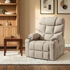 image:imageMCombo Power Lift Recliner Chair with Extended Footrest for Elderly People Fabric 7283 Dark Gray LargeOatmeal