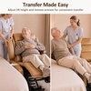 image:imageMCombo Power Lift Recliner Chair with Wheels for Elderly 7118 Dark Brown  5 Vertical Lift EasyRoll Wheels for Mobility Removable Armrests Easy Side Transfers Breathable Faux LeatherTawny
