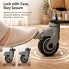 image:imageMCombo Power Lift Recliner Chair with Wheels for Elderly 7118 Dark Brown  5 Vertical Lift EasyRoll Wheels for Mobility Removable Armrests Easy Side Transfers Breathable Faux LeatherTawny