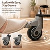 image:imageMCombo Power Lift Recliner Chair with Wheels for Elderly 7118 Dark Brown  5 Vertical Lift EasyRoll Wheels for Mobility Removable Armrests Easy Side Transfers Breathable Faux LeatherCream White