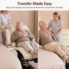 image:imageMCombo Power Lift Recliner Chair with Wheels for Elderly 7118 Dark Brown  5 Vertical Lift EasyRoll Wheels for Mobility Removable Armrests Easy Side Transfers Breathable Faux LeatherCream White