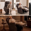 image:imageMCombo Power Lift Recliner Chair with Wheels for Elderly 7118 Dark Brown  5 Vertical Lift EasyRoll Wheels for Mobility Removable Armrests Easy Side Transfers Breathable Faux LeatherDark Brown