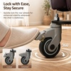 image:imageMCombo Power Lift Recliner Chair with Wheels for Elderly 7118 Dark Brown  5 Vertical Lift EasyRoll Wheels for Mobility Removable Armrests Easy Side Transfers Breathable Faux LeatherDark Brown
