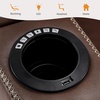 image:imageMCombo Power Recliner Chairs Leather Recliner Chair for Adults Home Theater Seating with Adjustable Headrest USB Ports LED Light amp Armrest Storage Recliners for Living Room HTS400 Neutral GreyLight Brown
