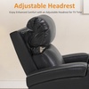 image:imageMCombo Power Recliner Chairs Leather Recliner Chair for Adults Home Theater Seating with Adjustable Headrest USB Ports LED Light amp Armrest Storage Recliners for Living Room HTS400 Neutral GreyNeutral Grey