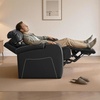 image:imageMCombo Power Recliner Chairs Leather Recliner Chair for Adults Home Theater Seating with Adjustable Headrest USB Ports LED Light amp Armrest Storage Recliners for Living Room HTS400 Neutral GreyNeutral Grey