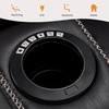 image:imageMCombo Power Recliner Chairs Leather Recliner Chair for Adults Home Theater Seating with Adjustable Headrest USB Ports LED Light amp Armrest Storage Recliners for Living Room HTS400 Neutral GreyBlack