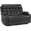 image:imageMCombo Power Reclining Sofa with Heat and VibrationUSB Ports Cup Holders3Seat Dual Recliner Sofa for Living Room 6077 Cream White 3 SeaterBlack