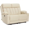 image:imageMCombo Power Reclining Sofa with Heat and VibrationUSB Ports Cup Holders3Seat Dual Recliner Sofa for Living Room 6077 Cream White 3 SeaterCream White