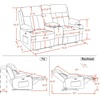 image:imageMCombo Power Reclining Sofa with Heat and VibrationUSB Ports Cup Holders3Seat Dual Recliner Sofa for Living Room 6077 Cream White 3 SeaterDark Brown