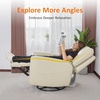 image:imageMCombo Power Swivel Rocker Recliner with Lumbar Support Faux Leather Electric Nursery Glider Recliner Chair for Adults 6922 Cream WhiteCream White