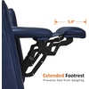 image:imageMCombo Power Wall Hugger Recliner Chair for Small Space RV Living Room USB amp USBC Charging Ports Modern Rolled Arm Recliner Faux Leather PR630 Navy Blue MediumNavy Blue