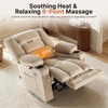 image:imageMCombo Recliner Chair for Adults Zero Gravity Recliner with Massage and Heat USB amp Type C Ports Cup Holders for Living Room PR670 Medium BrownBeige