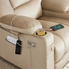 image:imageMCombo Recliner Chair for Adults Zero Gravity Recliner with Massage and Heat USB amp Type C Ports Cup Holders for Living Room PR670 Medium BrownBeige