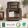 image:imageMCombo Recliner Chair for Adults Zero Gravity Recliner with Massage and Heat USB amp Type C Ports Cup Holders for Living Room PR670 Medium BrownDark Brown