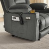 image:imageMCombo Recliner Chair for Adults Zero Gravity Recliner with Massage and Heat USB amp Type C Ports Cup Holders for Living Room PR670 Medium BrownGrey