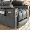 image:imageMCombo Recliner Chair for Adults Zero Gravity Recliner with Massage and Heat USB amp Type C Ports Cup Holders for Living Room PR670 Medium BrownGrey