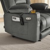 image:imageMCombo Recliner Chair for Adults Zero Gravity Recliner with Massage and Heat USB amp Type C Ports Cup Holders for Living Room PR670 Medium BrownGrey