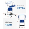 image:imageMCombo Stand Assist Patient Lift with Transfer Belt Patient Transport Unit for Home Care and Elderly Use 400lbs Capacity STA446 Navy BlueNavy Blue