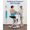 image:imageMCombo Stand Assist Patient Lift with Transfer Belt Patient Transport Unit for Home Care and Elderly Use 400lbs Capacity STA446 Navy BlueSolid Black
