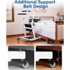 image:imageMCombo Stand Assist Patient Lift with Transfer Belt Patient Transport Unit for Home Care and Elderly Use 400lbs Capacity STA446 Navy BlueSolid Black