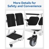image:imageMCombo Stand Assist Patient Lift with Transfer Belt Patient Transport Unit for Home Care and Elderly Use 400lbs Capacity STA446 Navy BlueSolid Black