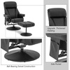 image:imageMCombo Swivel Recliner with Ottoman TV Chair with Vibration Massage Ideal for RV Small Space Living Room amp Bedroom 4539 4828 Textile Dark GreyBlack