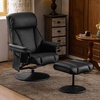 image:imageMCombo Swivel Recliner with Ottoman TV Chair with Vibration Massage Ideal for RV Small Space Living Room amp Bedroom 4539 4828 Textile Dark GreyBlack