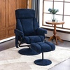 image:imageMCombo Swivel Recliner with Ottoman TV Chair with Vibration Massage Ideal for RV Small Space Living Room amp Bedroom 4539 4828 Textile Dark GreyBlue