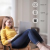 image:imageMCombo Swivel Recliner with Ottoman TV Chair with Vibration Massage Ideal for RV Small Space Living Room amp Bedroom 4539 4828 Textile Dark GreySaddle