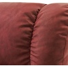 image:imageMCombo Swivel Recliners with Ottoman Reclining TV Chairs with Vibration Massage Faux Leather Ergonomic Lounge Chair for Living Room Bedroom 4832 SaddleBurgundy